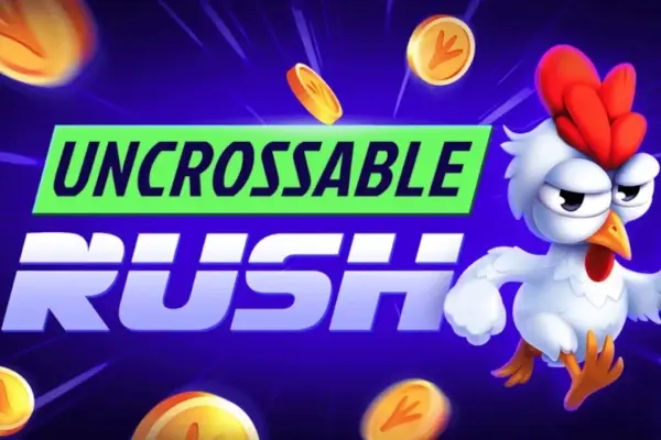 Uncrossable Rush game gameplay screenshot by Evoplay